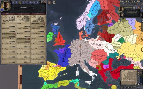 Crusader Kings 2 Colorful map Europe