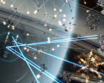 Gratuitous Space Battles Blue Lasers