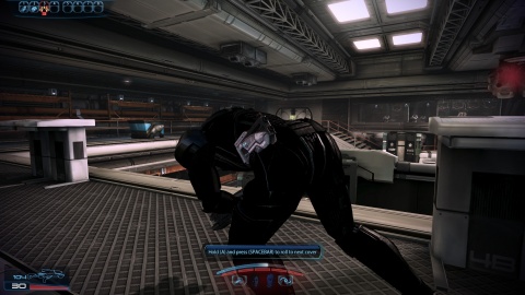 Mass Effect 3 Shepard Gatling gun Roll