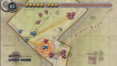 Valkyria Chronicles Overhead Battle map
